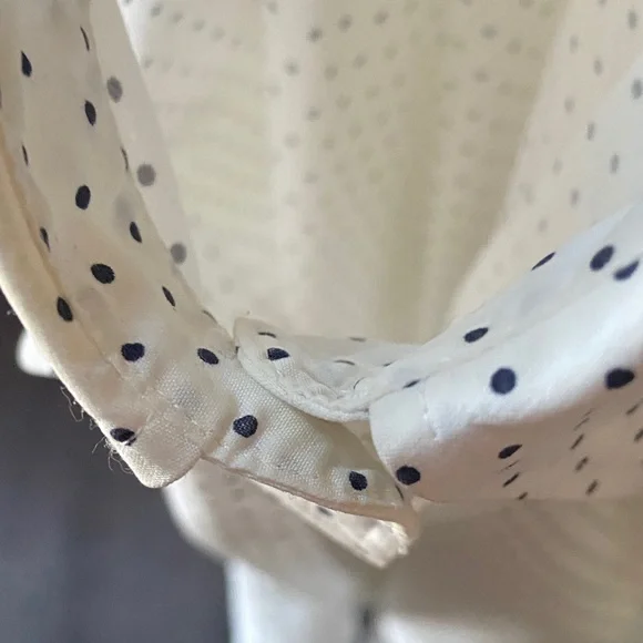 Ralph Lauren White Dress Shirt with Black Dots - Picture 5 of 7